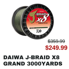 DAIWA J-Braid x8 Grand 3000yards